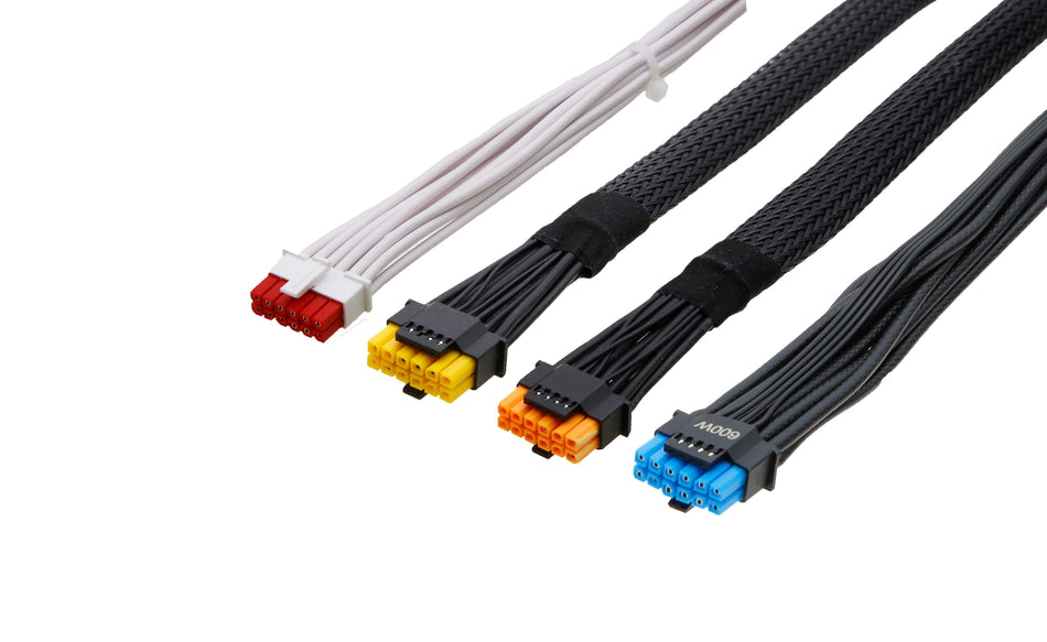 G-Power GPU Power Cables for NVIDIA RTX 4090, 4080, 4070, 3090, 3080, H100, H200 – 12V 2x6 H++ Receptacle, 600W Support, 16AWG - variable