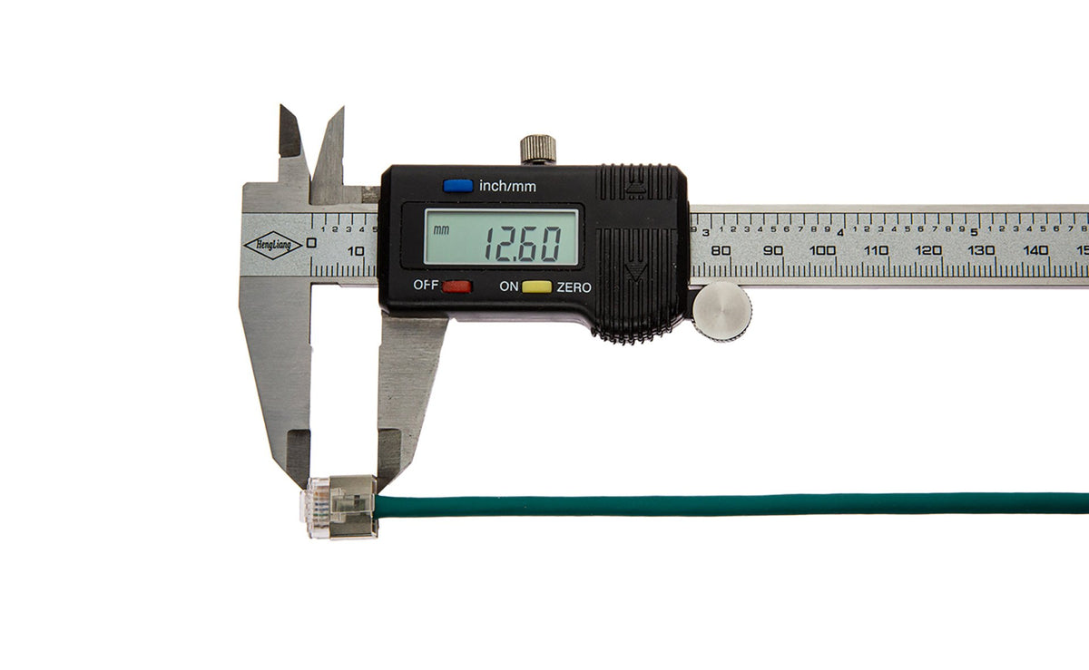 CAT6 28AWG Cable – FlexLite™ FUTP Soft PVC With STP Short Plug Green Cable Measurement