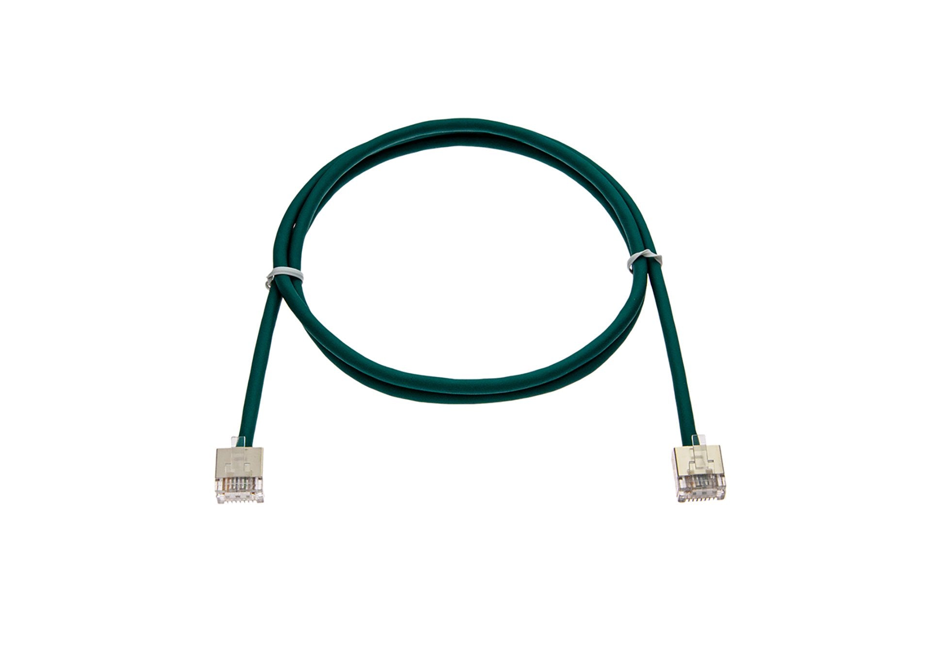 CAT6 28AWG Cable – FlexLite™ FUTP Soft PVC With STP Short Plug Green Cable