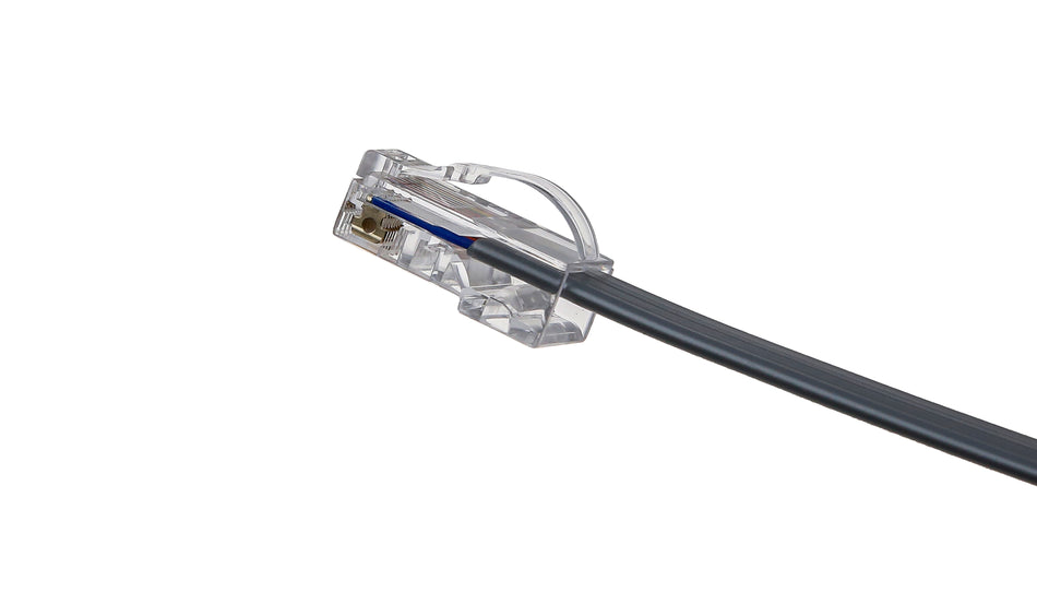 8P8C Silver Satin UL20251 Telephone Cable with Arch Latch RJ45 connectors