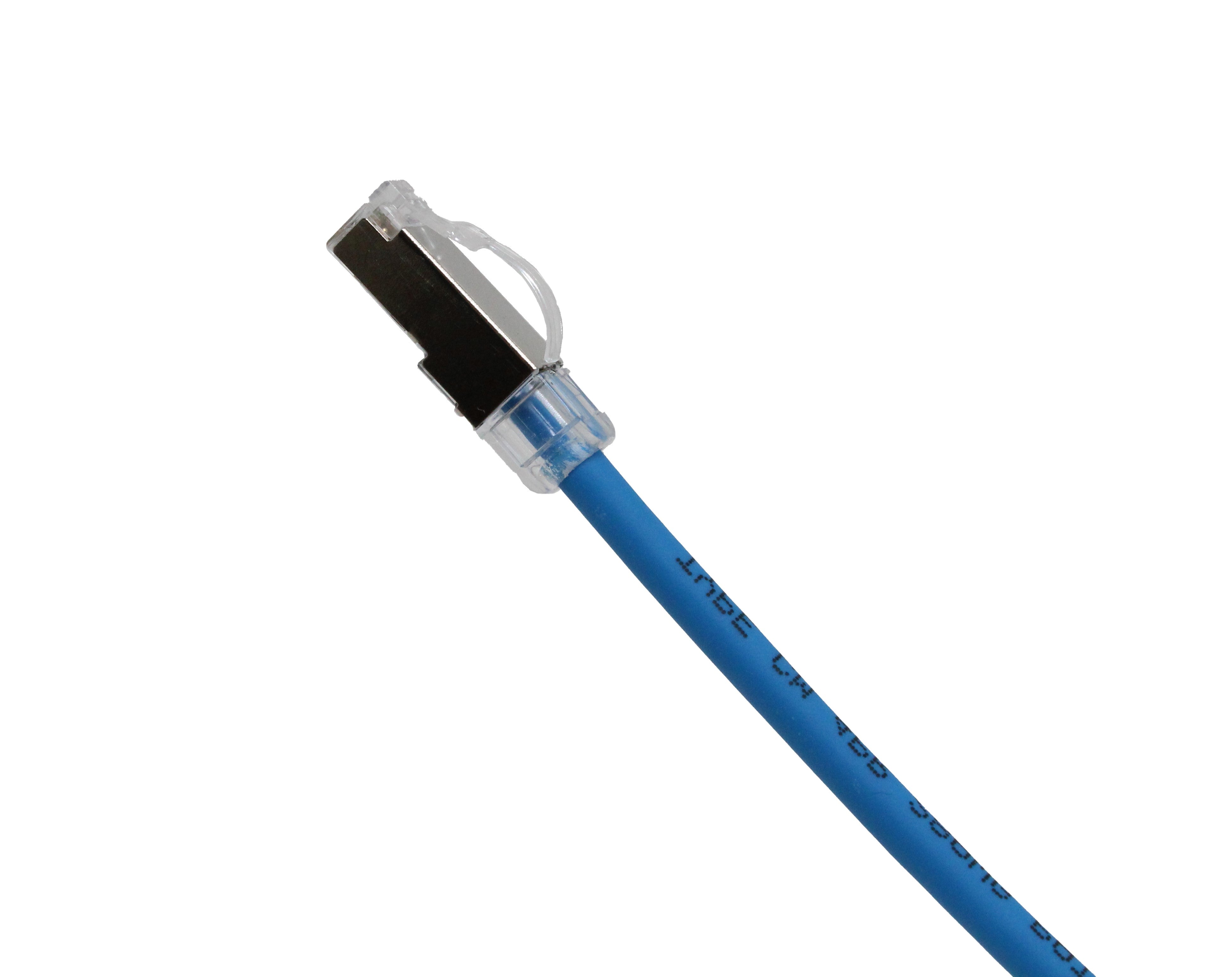 NEW Arch Latch RJ45 plugs CAT6A 28AWG Soft PVC Cable - Round F/UTP with Mini Boot - variable