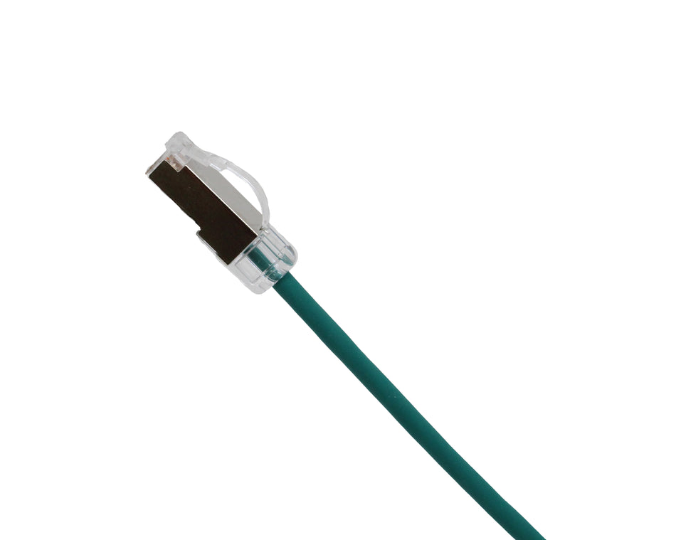 NEW Arch Latch RJ45 plugs CAT6 28AWG Soft PVC Cable - Round F/UTP with Mini Boot - variable