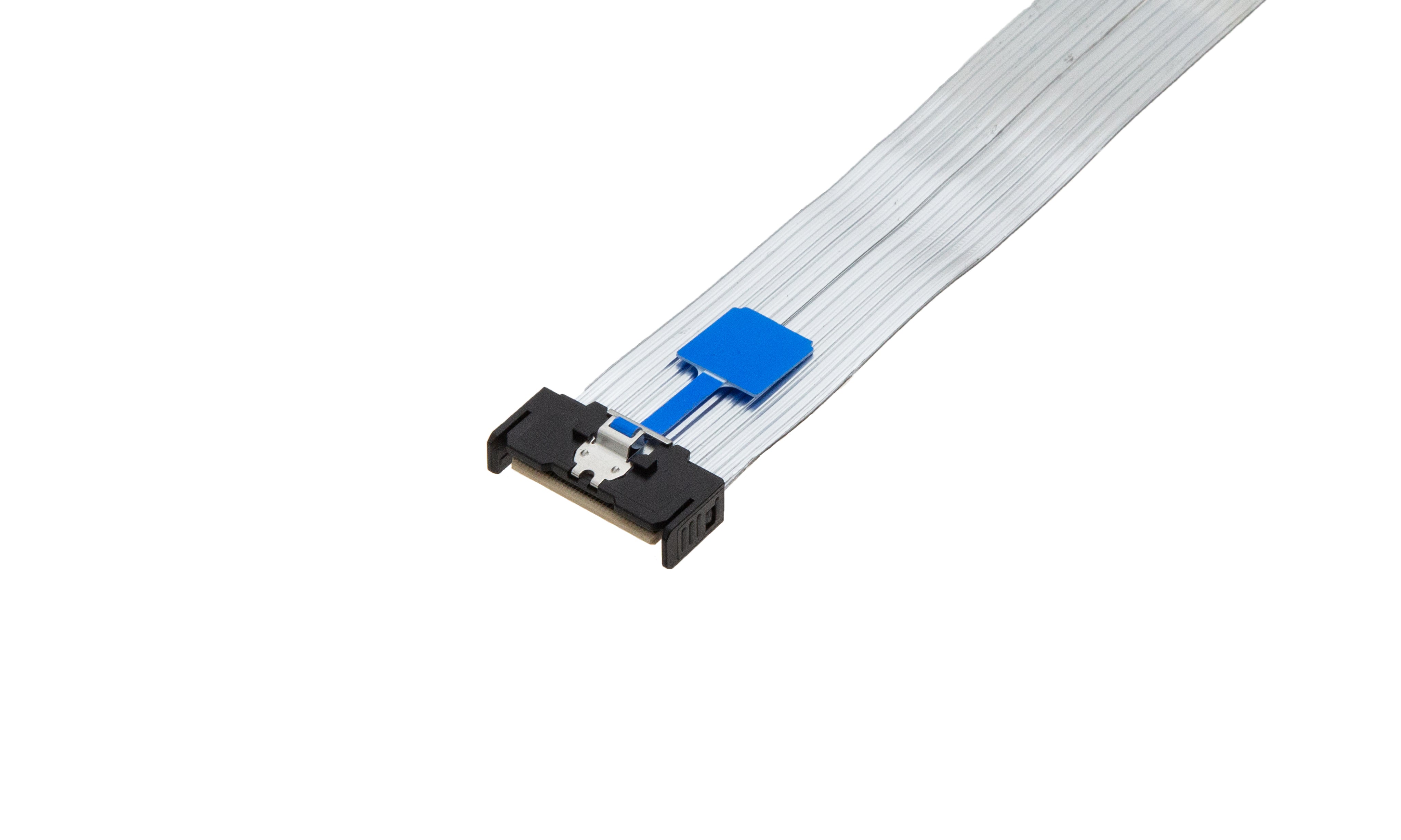 MCIO 8i 74Pin Straight to 2x MCIO 4i Straight With Flexible 3M Ribbon Twinax Cables - simple