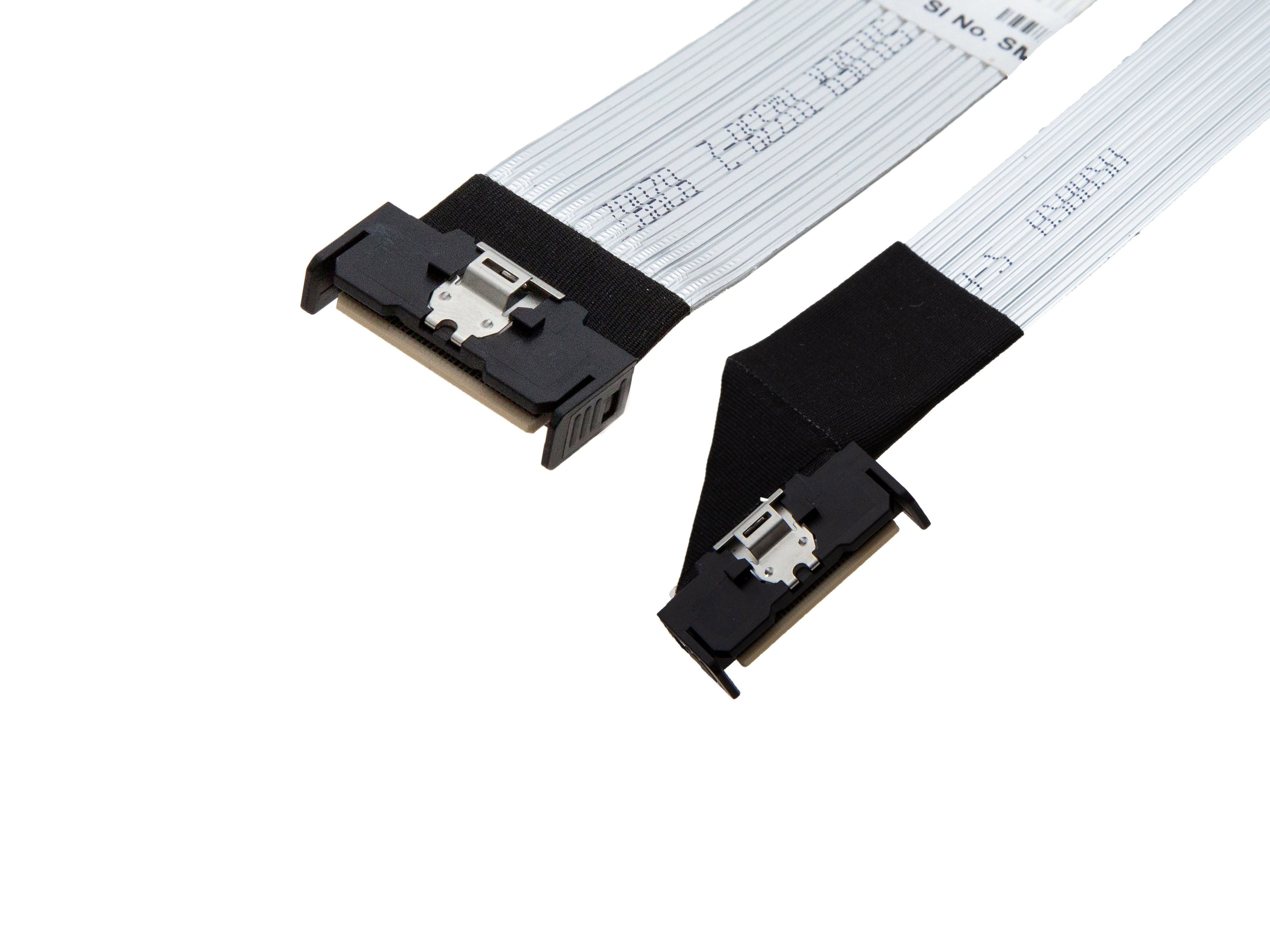 MCIO 8i 74Pin Straight to Left Side Exit With Flexible 3M Ribbon Twinax Cables - simple