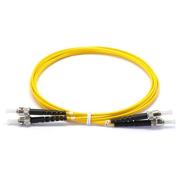 3m ST UPC to ST UPC Duplex Multimode OM3 2.0mm Zip-cord Fiber Optic Patch Cable PVC (OFNR) AQ
