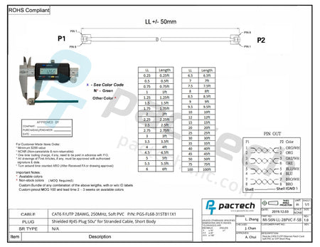 CAT6 28AWG Cable - FlexMini™ F/UTP Soft PVC With STP Short Plug