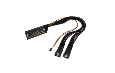 DUAL PCIe X16 Straight to 2x SlimSAS 8i Straight with Micro 3.0 Power, 500mm - simple