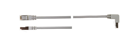 Shielded CAT5e Cable - F/UTP 26AWG LSZH, Molded SR Straight to Down Angled - variable