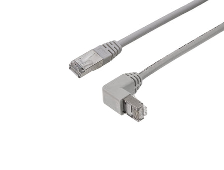 Shielded CAT5e Cable - F/UTP 26AWG LSZH, Molded SR Straight to Down Angled - variable