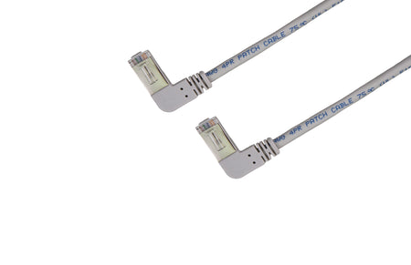 Shielded CAT5e Cable - F/UTP 26AWG LSZH, Molded SR Right Angled to Right Angled - variable
