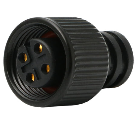 Waterproof M12 Series, A Code, 4 Pin, Plug, Female Contact, Straight, Solder, Screw Thread, IP67(Mating) Connector - simple