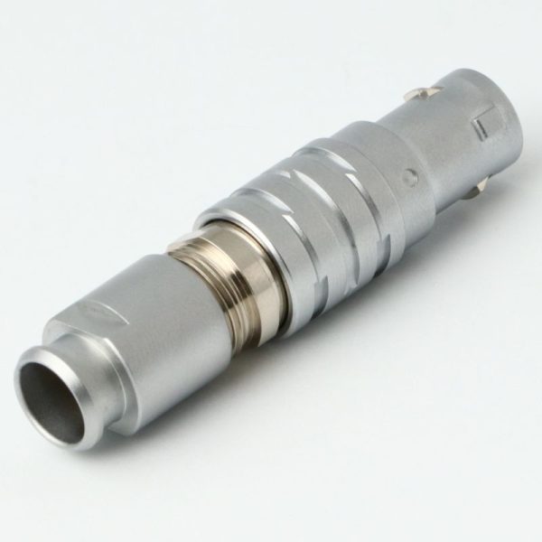 1B Metal Series, 10 Pin, Plug, Male Contact, Straight, Solder, Snap Latch, IP50 (Mating) Connector - simple