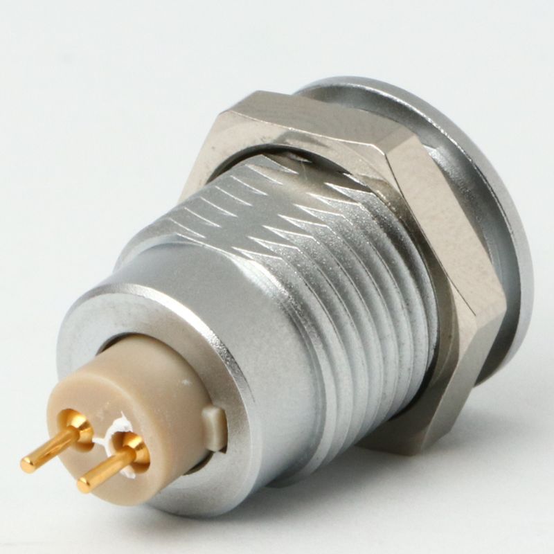 1B Metal Series, 10 Pin, Receptacle, Female Contact, Fixed Socket, Solder, Snap Latch, IP50 (Mating) Connector - simple