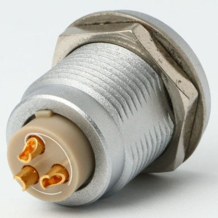 2B Metal Series, 10 Pin, Receptacle, Female Contact, Fixed Socket, Solder, Snap Latch, IP50 (Mating) Connector - simple