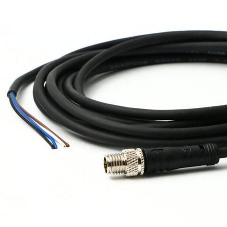 Waterproof Cable M8 Plug 4 Pin Male Contact to Open 3M - simple
