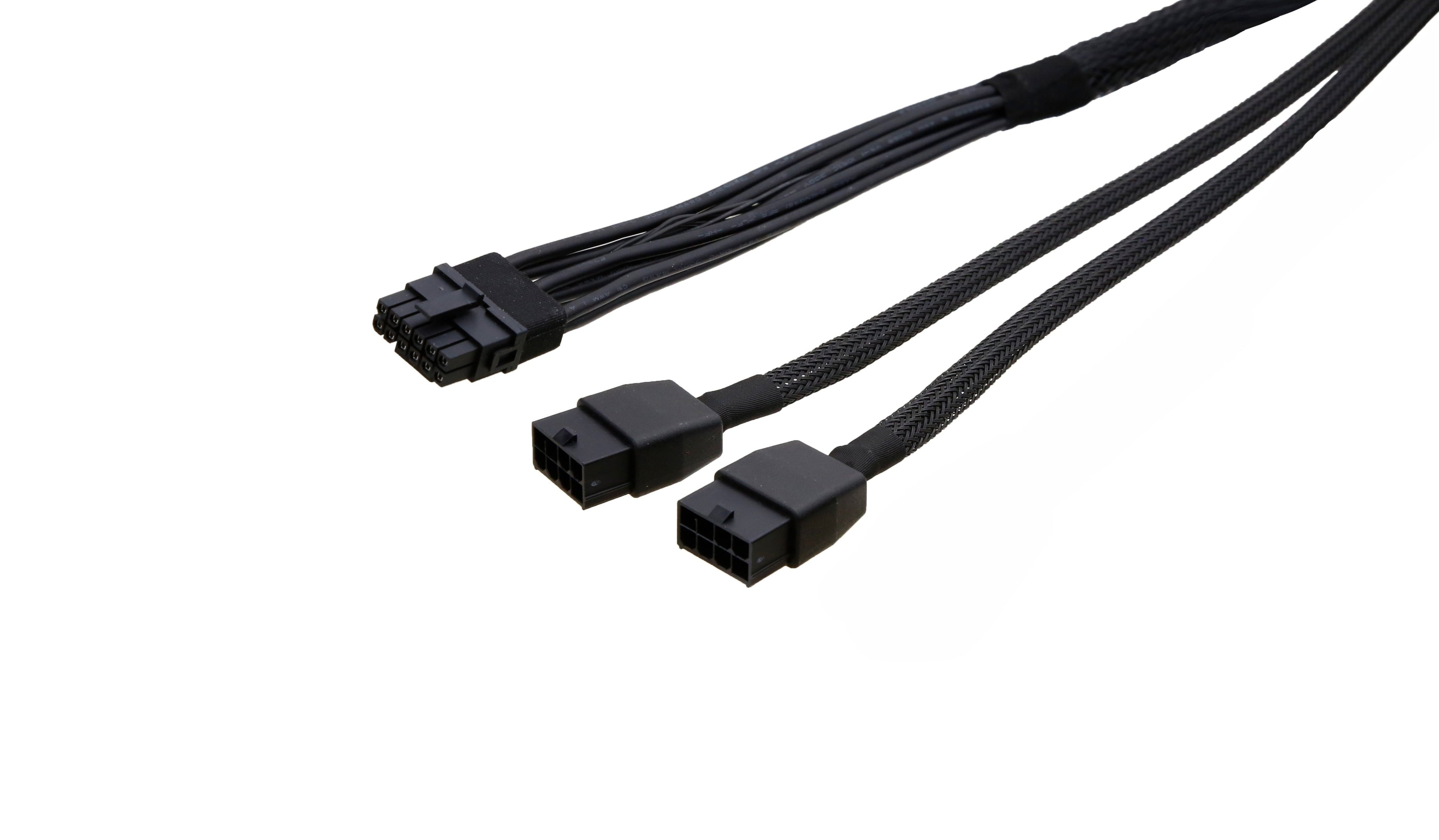 G-Power GPU Cable for NVIDIA RTX 4070Ti, 4070, 3080Ti, 12V 2x6 H++ (12+4Pin) to 2x 8P PCIe, 300W Support - simple