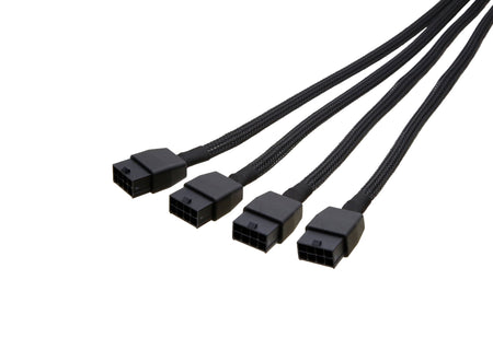G-Power GPU Cables for NVIDIA RTX 4070Ti, 4070, 3080Ti – Down Angled 12+4Pin to 4x 8P PCIe, Supports Up to 600W - simple