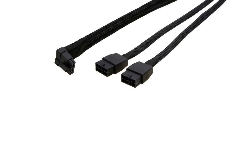 G-Power GPU Cables for NVIDIA RTX 4070Ti, 4070, 3080Ti – Down Angled 12V 12+4Pin to 2x 8P PCIe, 300W Support - simple