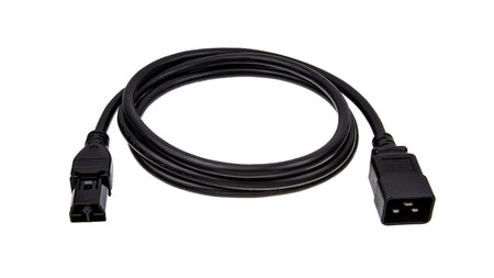 SAF-D-GRID® T-LATCH PLUG to IEC 320 C20, 14AWG  16A, 250V, SJT/1.5mm² H05VV-F 14AWG, Multi-Country Rated (CB scheme) Black - simple