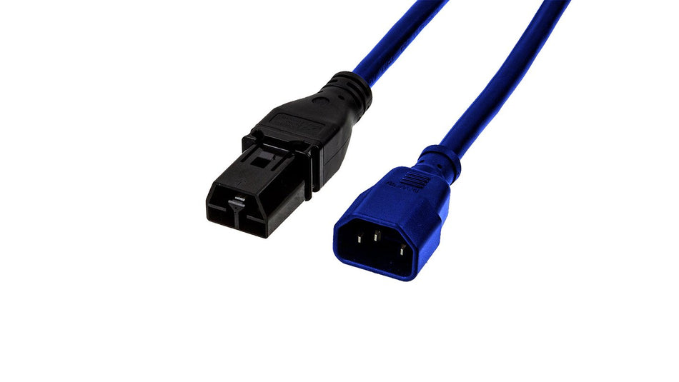 SAF-D-GRID®-T-LATCH-PLUG-to-IEC-C14 BLUE