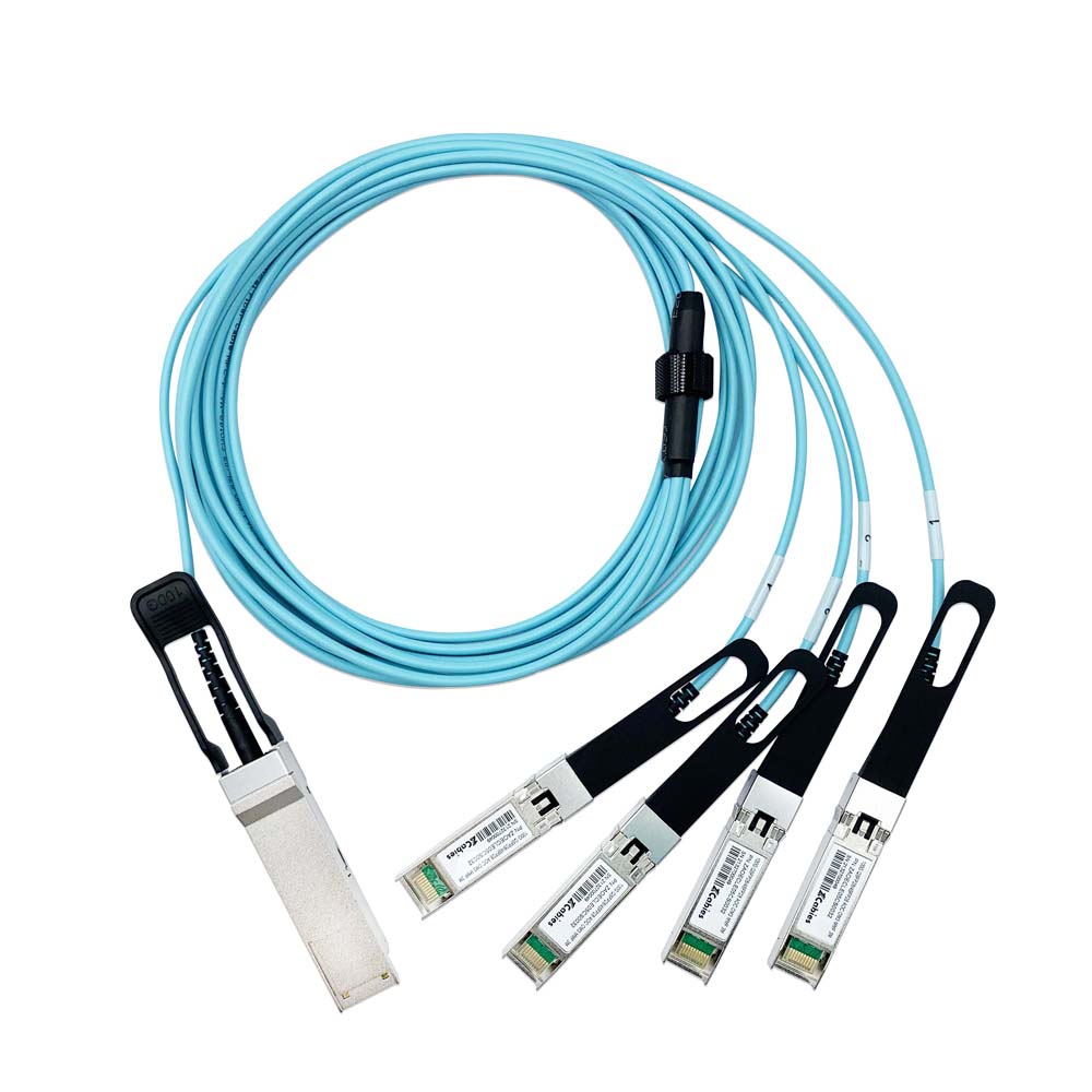 100G QSFP28 to 4*SFP28  Active Optical Cable PVC