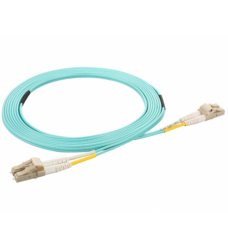 LC to LC Multimode OM3 Duplex 50/125 OFNR Fiber Optic Patch Cable