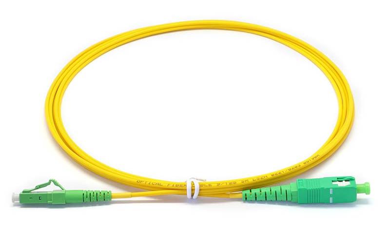 Singlemode OS2 Simplex  9/125 OFNR Fiber Optic Patch Cable LC to SC