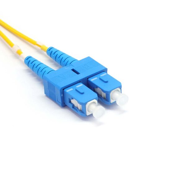 SC to SC Singlemode OS2 Duplex 9/125 OFNR Fiber Optic Patch Cable - simple