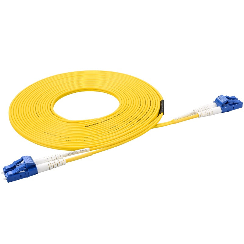 LC to LC Singlemode OS2 Duplex 9/125 OFNR Fiber Optic Patch Cable
