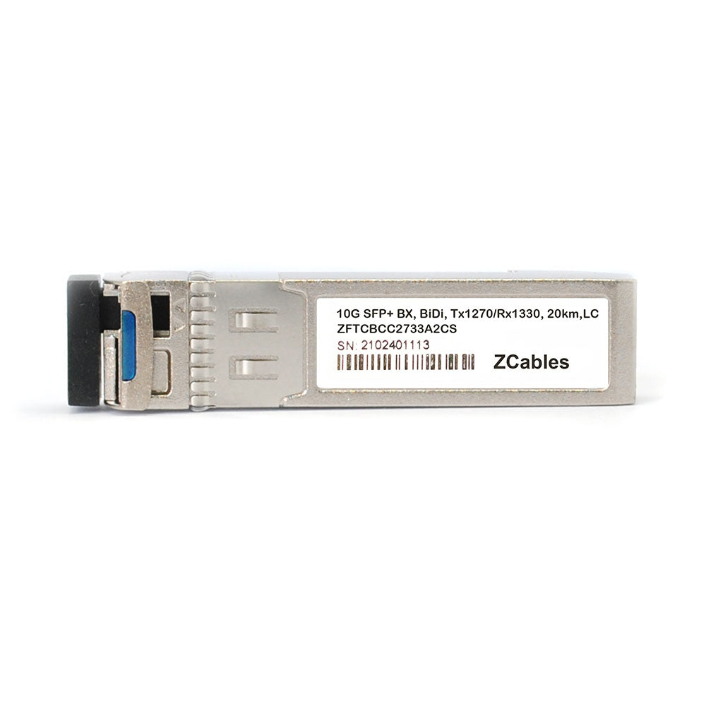 10GBase-BX SFP+ BiDi Tx1270/Rx1330 20km LC Transceiver Module