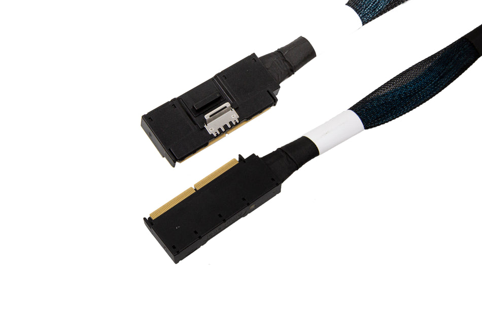 Amphenol MCIO 16i 124Pin Left Side Exit to Right Side Exit With Active Latch - simple