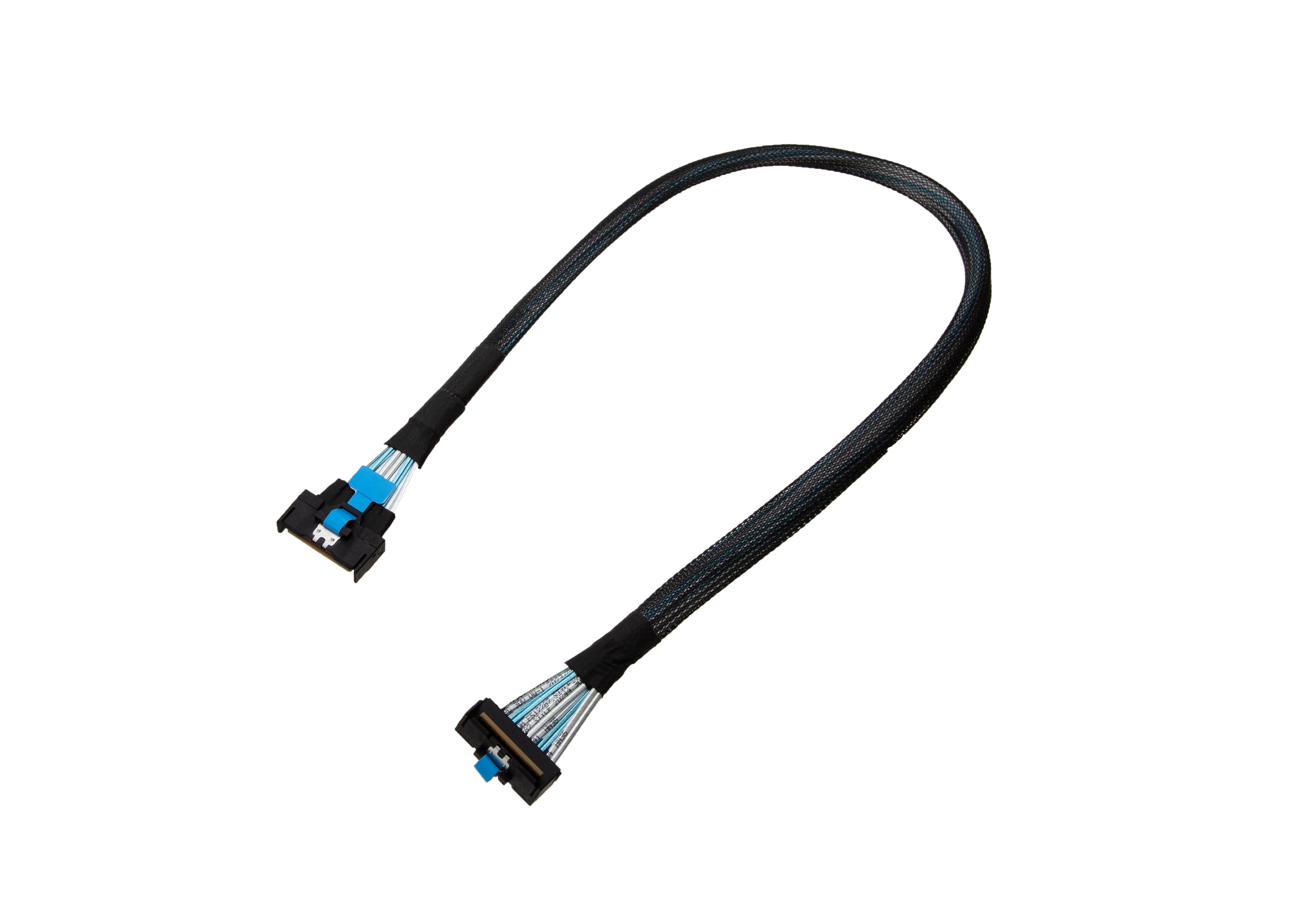 MCIO 8i 74Pin Straight to Right Angle With Active Latch - simple