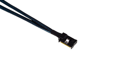 MCIO 8X Left Side Exit to 2x OCulink 4X Straight with Active Latch Cable - simple