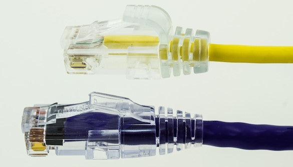 FlexLite™ Cables: 56% Smaller in Cable Outer Diameter (3.8 mm vs. 6.2 mm for Regular CAT6)