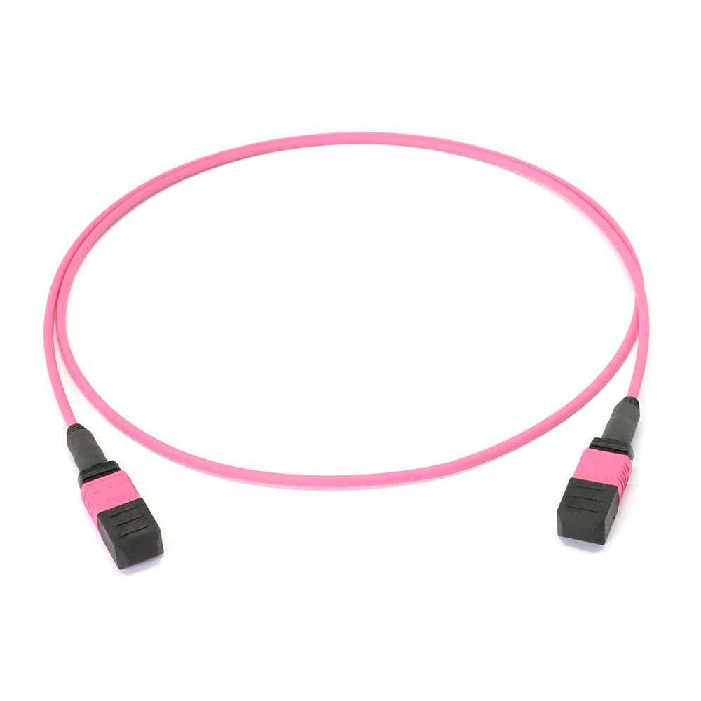 MPO to MPO Female 12 Fibers OM4 LSZH Multimode Trunk Cable - variable