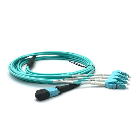 MPO Female to Uniboot LC 8 Fibers OM3 LSZH Multimode Trunk Cable - variable