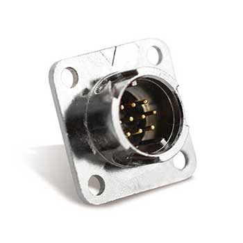 Waterproof 1510 Series, 10 Pin, Receptacle, Male Contact, Straight, Solder, Bayonet, IP67(Mating) Connector