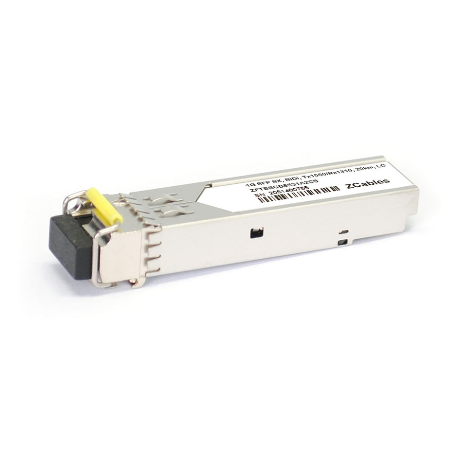 1.25GBase-BX SFP BiDi Tx1550/Rx1310 20km LC Transceiver Module