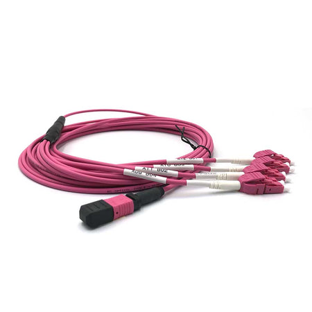MPO Female to Uniboot LC 8 Fibers OM4 LSZH Multimode Trunk Cable - variable