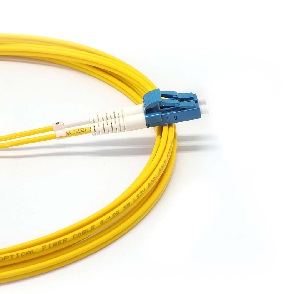 LC to SC Singlemode OS2 Duplex 9/125 LSZH Fiber Optic Patch Cable - variable