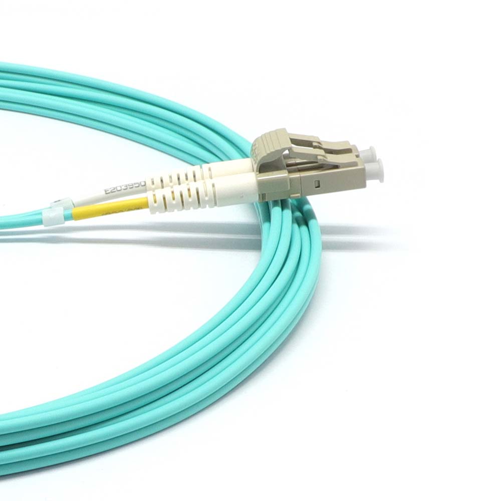 LC to SC Multimode OM3 Duplex 50/125 LSZH Fiber Optic Patch Cable - variable