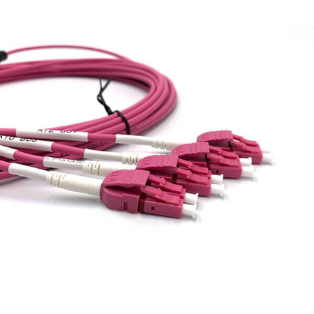 MPO Female to Uniboot LC 8 Fibers OM4 LSZH Multimode Trunk Cable - variable