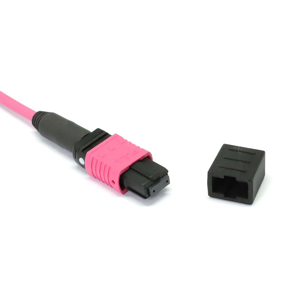 MPO to MPO Female 12 Fibers OM4 LSZH Multimode Trunk Cable - variable