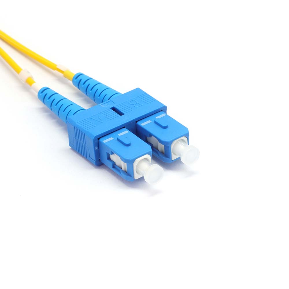 SC to SC Singlemode OS2 Duplex 9/125 LSZH Fiber Optic Patch Cable - variable