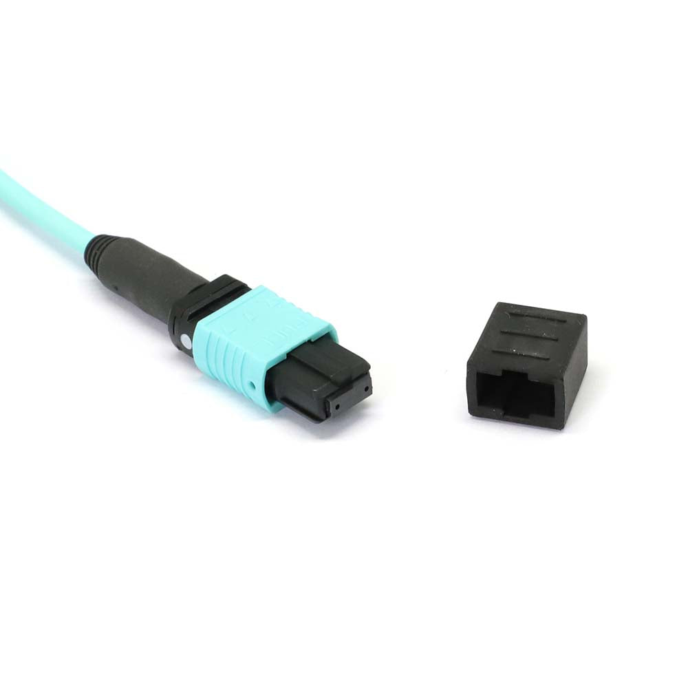 MPO to MPO Female 12 Fibers OM3 LSZH Multimode Trunk Cable - variable