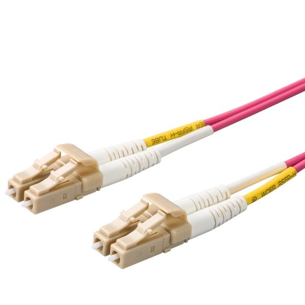 LC to LC Multimode OM4 Duplex 50/125 LSZH Fiber Optic Patch Cable - variable