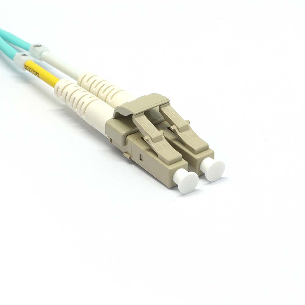 LC to LC Multimode OM3 Duplex 50/125 LSZH Fiber Optic Patch Cable - variable