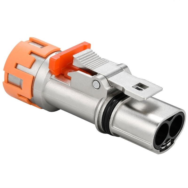 XL60, X-Code, 2 POS, Plug, Male Contact, Straight, Crimp, IP67 (Mating), HVIL Connector, 4mm2