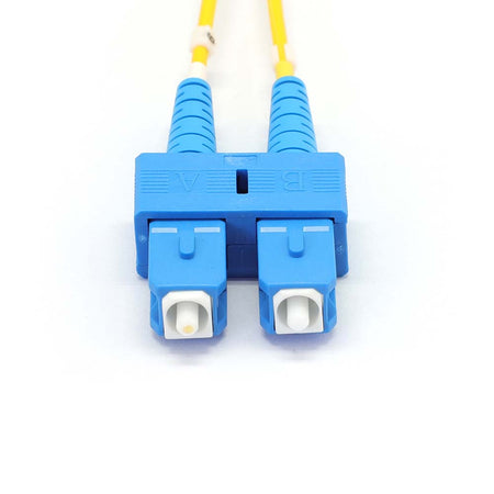 SC to SC Singlemode OS2 Duplex 9/125 LSZH Fiber Optic Patch Cable - variable
