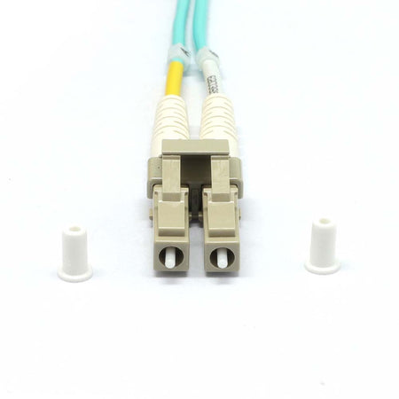 LC to LC Multimode OM3 Duplex 50/125 LSZH Fiber Optic Patch Cable - variable